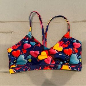 Constantly Varied Gear Colorful Heart Sports Bra